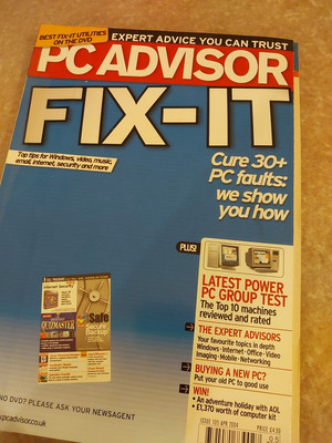 #PC ADVISOR MAGAZINE  # ISSUE 105  # APRIL #2004  # WITH COVER DISC