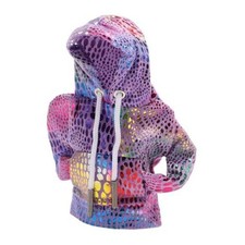 Universal Shift Knob Cover Reflective PatternFabric Purple