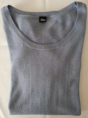 S.Oliver selection Kurzarm-Pullover eisblau/ hellblau Gr. 40 (evtl. auch 38)