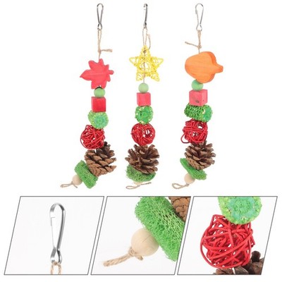  3 Pcs Nymphensittich Spielzeug Vogelkäfig Kleines Vogelspielzeug