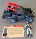 1984 Hasbro GI Joe Cobra STINGER 4WD Jeep 100% Complete W/ Driver + File Card!