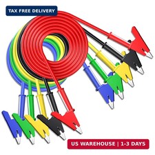 Goupchn 5PCS Alligator Clips Test Leads Dual Ended Crocodile Wire Cable with Ins