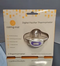 Caring Mill Digital Pacifier Thermometer FSA Eligible Musical Fever Alert - NEW