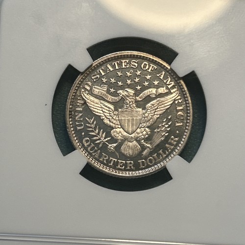 1892 Proof CAMEO Barber Quarter | NGC Proof 62 Cameo - Picture 4 of 4