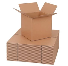 50 8x8x8 Corrugated Shipping Boxes - 50 Boxes - New - Free Shipping