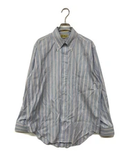 L.L.Bean                    Button-down striped shirt blue