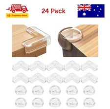 Clear Baby Corner Protectors 24 Pack   Furniture Edge Safety Guards