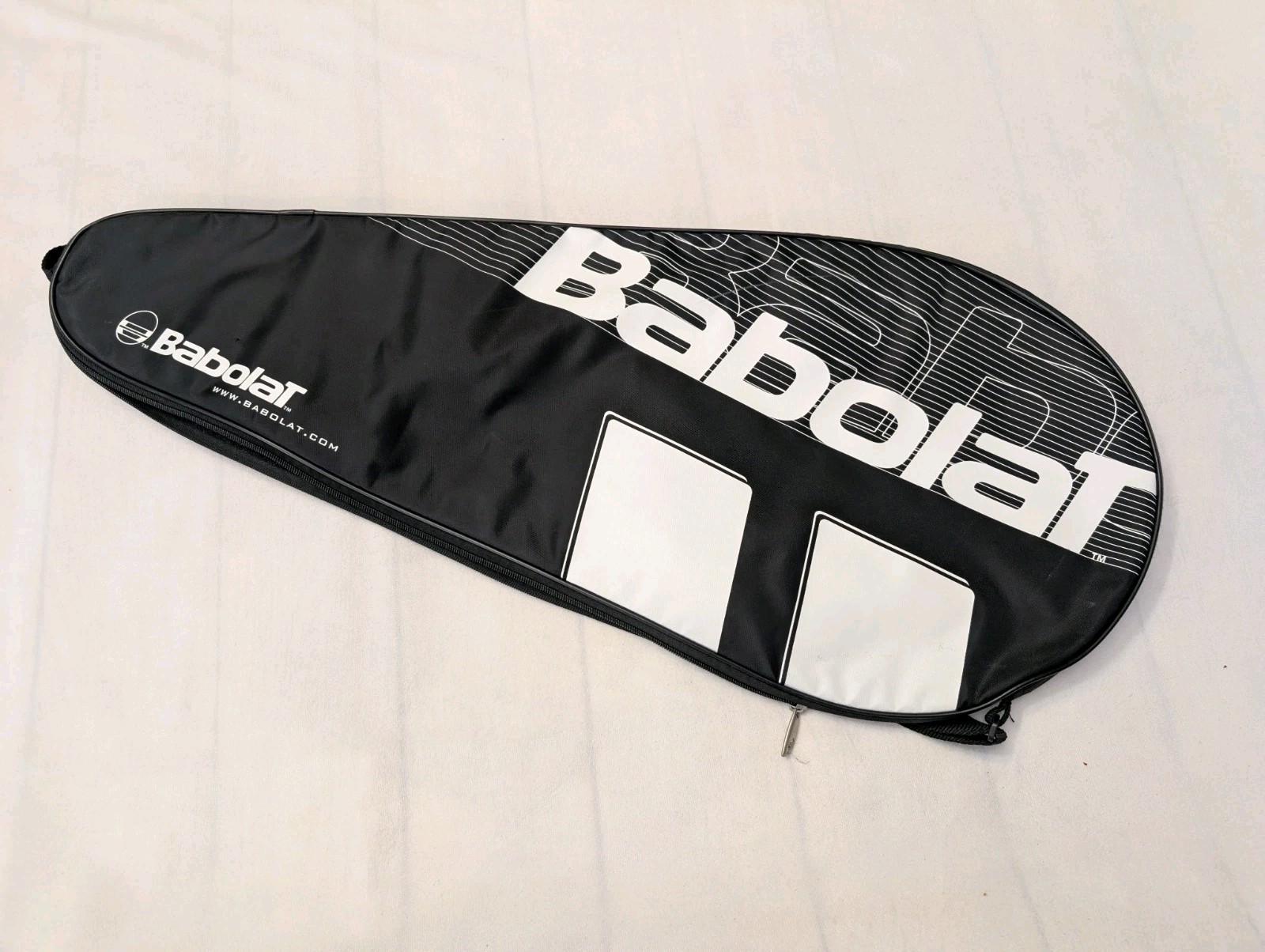 Babolat Racquet Tennis Bag Carry Case Black White w Strap 29