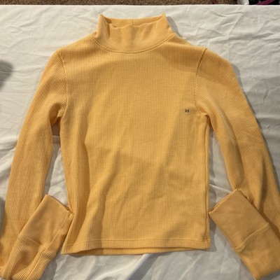 American Eagle Outfitters Girls Size XS Waffle Knit Long Sleeve Shirt