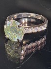 *CERTIFIED* STUNNING 4.75 CT OFF WHITE NATURAL HPHT DIAMOND RING WITH ACCENTS 7 — photo 8