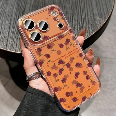 Hülle für iPhone 17 Pro Max 16 15 14 13 12 11 Handy Flower TPU Clear Case Cover