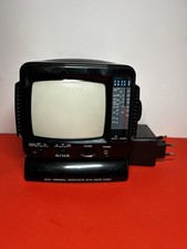 TV Vintage Mini Personal Television With  AM/FM Radio + Alimentatore