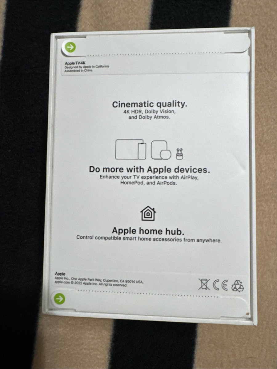 新品未使用！Apple TV4K第3世代128GB Wi-Fi+Ethernet Apple TV 4K 3rd Gen 128GB Wi-Fi + Ethernet Media Streamer MN893LL
