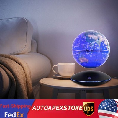 Magnetic Levitation Floating Globe Light LED World Map Rotating Night Lamp
