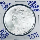 1925 BU UNCIRCULATED SILVER PEACE DOLLAR AUTHENTIC U.S. MINT FREE SHIPPING 7071