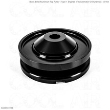 VW Aircooled 12V Dynamo + Alternator Black Billet Aluminium Pulley