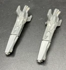 Vintage 1986 Transformers G1 Hot Rod Both Guns - Weapon Part Set Of 2 Original