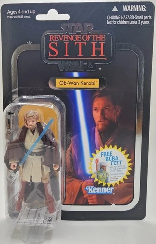 Star Wars Vintage Collection Obi-Wan Kenobi VC16 FOIL VARIANT CARDBACK 2010