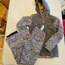 Roxy Nadia DryFlight 10k Snow Ski Pants & Coat Set NWT Womens Size Small Black