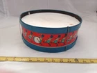 Vintage Ohio Art Toy Large Tin Drum Native Americans 11" Wide.