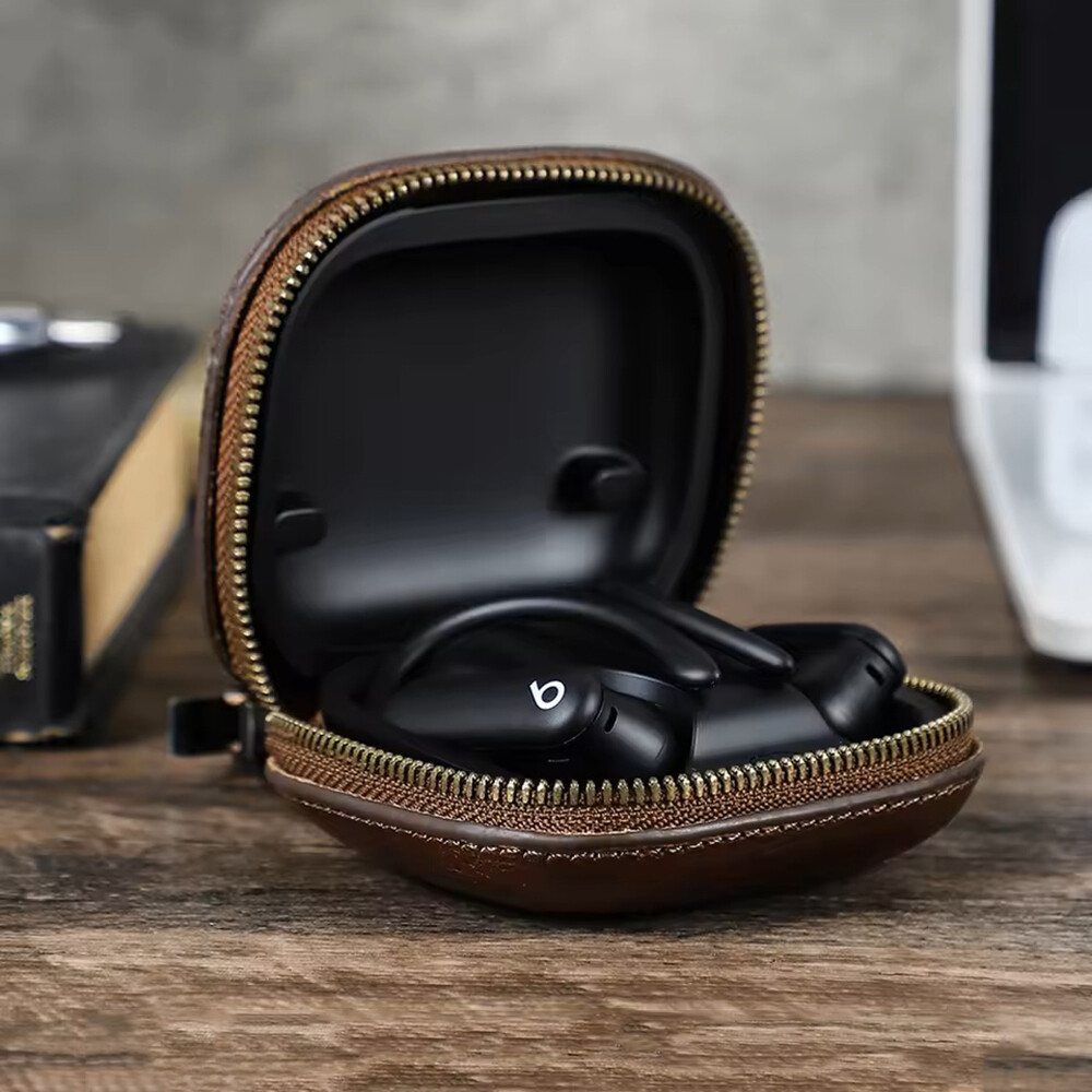 For Beats Powerbeats Pro 2 Case Genuine Leather Earphones Cover