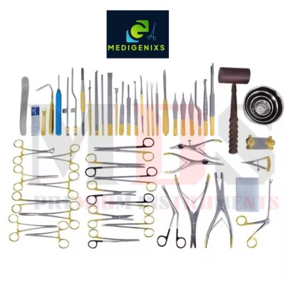 Rhinoplasty Surgical Instrument Set 55pcs German Stainless Steel With Box