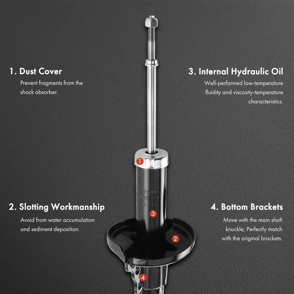 2x Nuevo Amortiguador Delantero Puntal para Kia Sportage 1995 1996 1997 1998 L4 2.0L 0K01134700 Foto 3 de 4