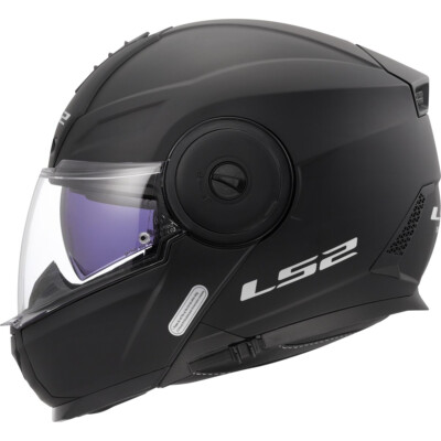 LS2 FF902 Scope II Solid matt schwarz Klapphelm ECE 22.06 Gr. M