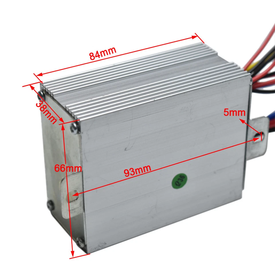 36V 500W Motordrehzahlregler Elektroroller E Bike Fahrrad Dreiradbürste - Bild 3 von 4