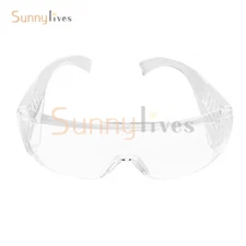 EYE PROTECTION CLEAR PLASTIC EYEWEAR GOGGLES/SAFETY GLASSES ANTI-FOG/SCRATCH