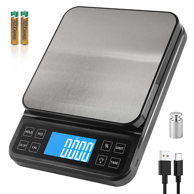 BOMATA Large Kitchen Scale with 0.1G/0.001Oz High Precision, 5Kg/11Lb Bakery Sca