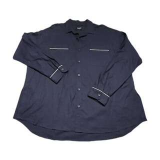 FOG Fear of God Mens 2XL Navy Blue 5th Collection Pajama Shirt Big and Tall