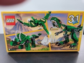 LEGO CREATOR: Mighty Dinosaurs (31058) Rough Box See Photos FREE SHIP