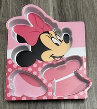 Disney Store Kids Minnie Mouse Melamine Divided Plate 3 Compartments