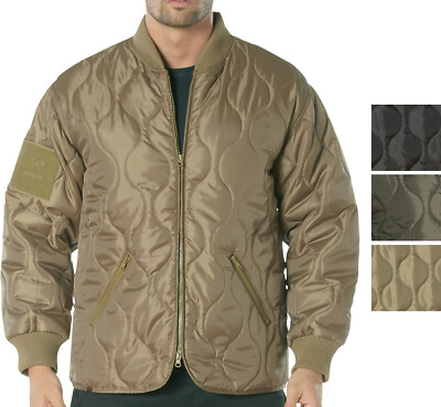 Concealed Carry Quilted Woobie Jacket Poncho Liner Bomber Style