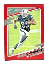 DARREN WALLER Raiders 2021 Panini Donruss RED PRESS PROOF PARALLEL Card #88