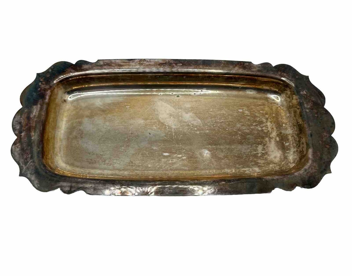 Vintage Silver Butter Dish Stamped WM Rogers Mfg. Co. 99