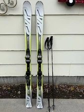 K2 Konic 78ti Skis 156cm Marker M3 10.0 Leki Carbon Poles