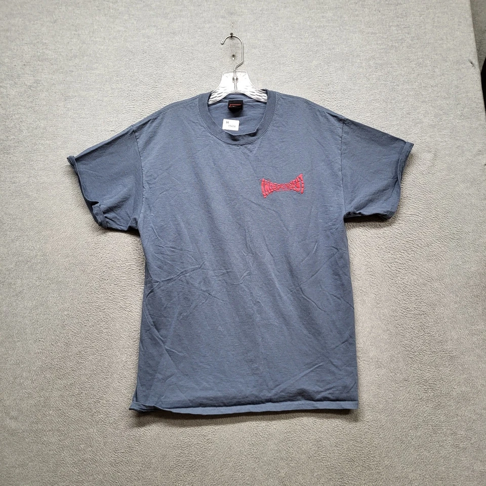 Camisa DE COLECCIÓN Independent Hombre Grande Azul Y2K Logo Texturizado Camiseta Manga Corta Foto 3 de 4