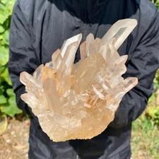 3.08LB A+++ Natural white Crystal Himalayan quartz cluster /mineralsls Specimen