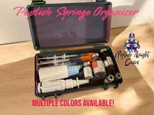 Syringe Peptide Vial Storage Container Carrying Case Organizer