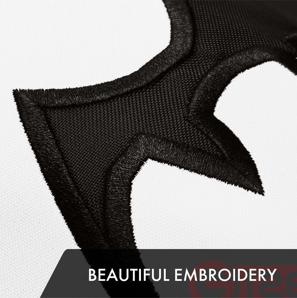 G128 Pirate Jolly Roger Espadas Bandera 3x5 Pies Tejido Resistente Bordado 300D Poliéster Foto 3 de 4