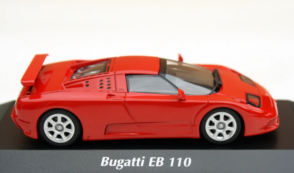 Bugatti EB 110 Bj. 1991-1995, Rosso, Minichamps-Modell Im M.1:43 - Immagine 3 di 4