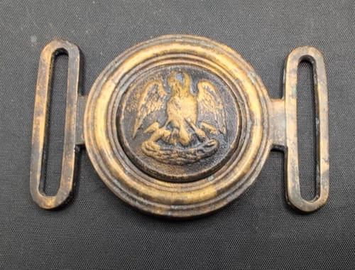 Civil War Confederate Louisiana pelican officer two-piece interlocking buckle
