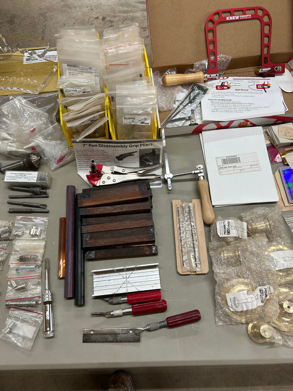 Pen turning business start up kit. Includes kits, parts, accessories, tools