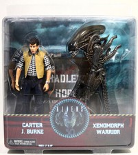 7" Alien Hadleys Hope Carter J.Burke Xenomorph Warrior Action Figure Toy 2pcs