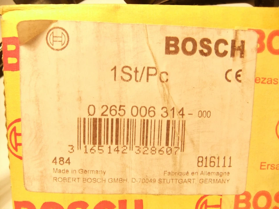 Sensor de velocidad de rueda ABS delantero izquierdo bosch 0265006314 para PEUGEOT 405  Foto 2 de 4