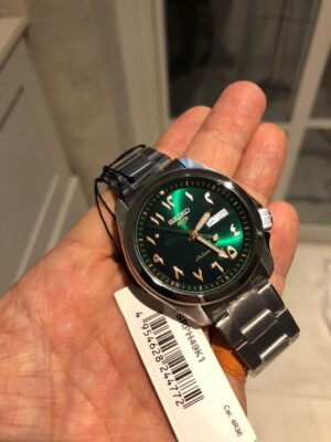 Seiko 5 Sports SRPH49K1 Green Dial Arabic No. Automatic Men Watch