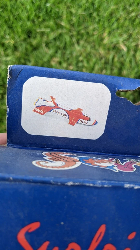 ¡Raro! Cohete inflable vintage Sevylor Jr Surfrider NASA paseo en flotador  Foto 2 de 4