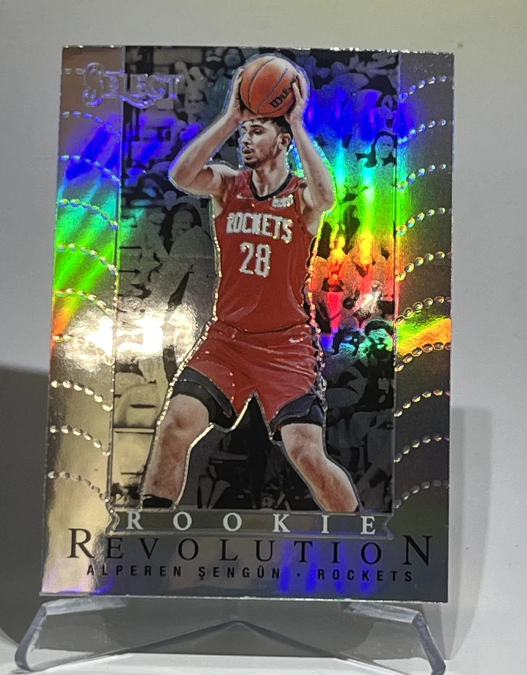 2021-22 Panini Select Revolution SILVER PRIZM PARALLEL Alperen Sengun Rookie RC - Image 4 of 4